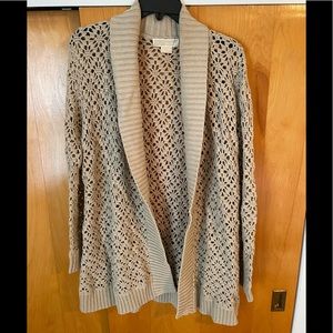 Michael Kors Crochet Cardigan - Size XL